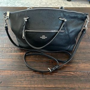 Coach Black Leather Crossbody Bag | Coach Purse Pebbled Black Leather SALE!!!!